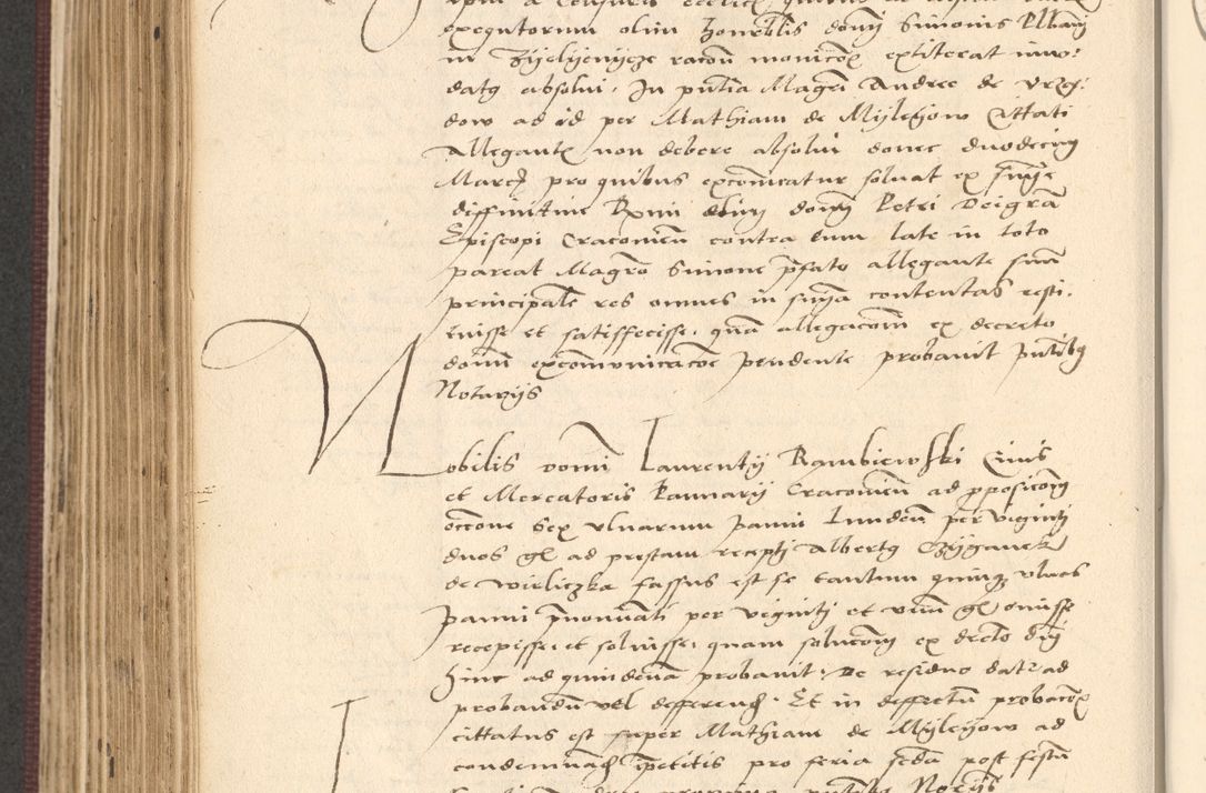 Zdjęcie nr 572 dla obiektu archiwalnego: Acta actorum, obligacionum sententiarumque tam interlocutoriarum quam diffinitivarum coram reverendo domino Thoma Roschnowsky canonico et officiali Cracoviensi generali ad annum Domini 1534, indicione septima, pontificatus sanctissimi in Christo patris domini et domini Clementis pape septimi, anno ipsius undecimo vel alias, ut dicitur vacante sede apostolica feliciter continuantur