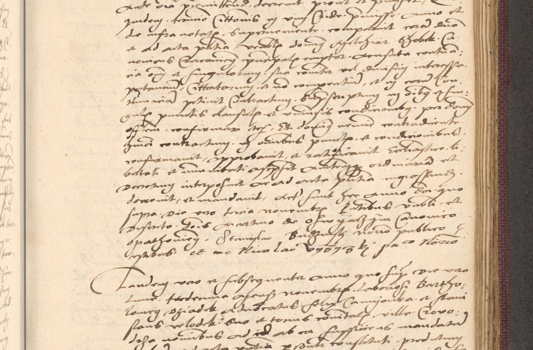 Zdjęcie nr 553 dla obiektu archiwalnego: Acta actorum, obligacionum sententiarumque tam interlocutoriarum quam diffinitivarum coram reverendo domino Thoma Roschnowsky canonico et officiali Cracoviensi generali ad annum Domini 1534, indicione septima, pontificatus sanctissimi in Christo patris domini et domini Clementis pape septimi, anno ipsius undecimo vel alias, ut dicitur vacante sede apostolica feliciter continuantur