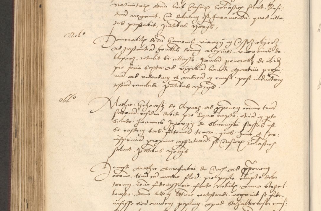 Zdjęcie nr 546 dla obiektu archiwalnego: Acta actorum, obligacionum sententiarumque tam interlocutoriarum quam diffinitivarum coram reverendo domino Thoma Roschnowsky canonico et officiali Cracoviensi generali ad annum Domini 1534, indicione septima, pontificatus sanctissimi in Christo patris domini et domini Clementis pape septimi, anno ipsius undecimo vel alias, ut dicitur vacante sede apostolica feliciter continuantur