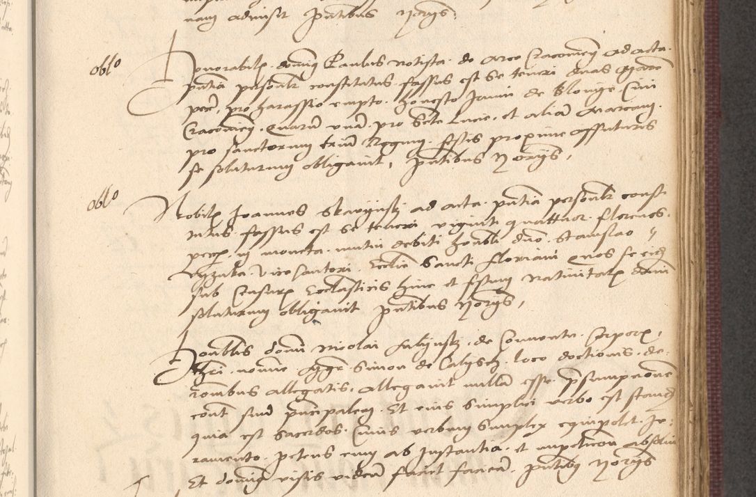 Zdjęcie nr 547 dla obiektu archiwalnego: Acta actorum, obligacionum sententiarumque tam interlocutoriarum quam diffinitivarum coram reverendo domino Thoma Roschnowsky canonico et officiali Cracoviensi generali ad annum Domini 1534, indicione septima, pontificatus sanctissimi in Christo patris domini et domini Clementis pape septimi, anno ipsius undecimo vel alias, ut dicitur vacante sede apostolica feliciter continuantur