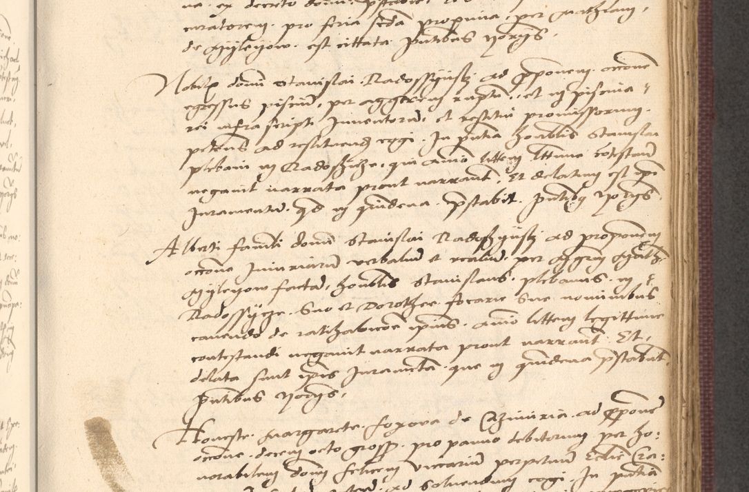 Zdjęcie nr 539 dla obiektu archiwalnego: Acta actorum, obligacionum sententiarumque tam interlocutoriarum quam diffinitivarum coram reverendo domino Thoma Roschnowsky canonico et officiali Cracoviensi generali ad annum Domini 1534, indicione septima, pontificatus sanctissimi in Christo patris domini et domini Clementis pape septimi, anno ipsius undecimo vel alias, ut dicitur vacante sede apostolica feliciter continuantur