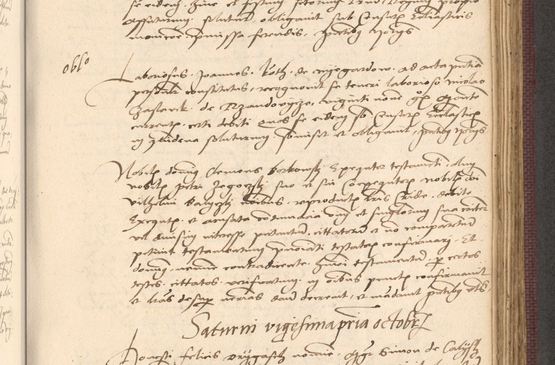 Zdjęcie nr 527 dla obiektu archiwalnego: Acta actorum, obligacionum sententiarumque tam interlocutoriarum quam diffinitivarum coram reverendo domino Thoma Roschnowsky canonico et officiali Cracoviensi generali ad annum Domini 1534, indicione septima, pontificatus sanctissimi in Christo patris domini et domini Clementis pape septimi, anno ipsius undecimo vel alias, ut dicitur vacante sede apostolica feliciter continuantur
