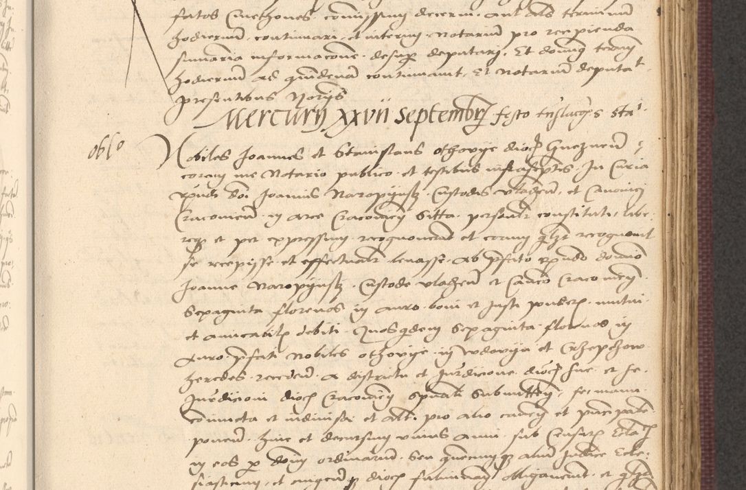 Zdjęcie nr 509 dla obiektu archiwalnego: Acta actorum, obligacionum sententiarumque tam interlocutoriarum quam diffinitivarum coram reverendo domino Thoma Roschnowsky canonico et officiali Cracoviensi generali ad annum Domini 1534, indicione septima, pontificatus sanctissimi in Christo patris domini et domini Clementis pape septimi, anno ipsius undecimo vel alias, ut dicitur vacante sede apostolica feliciter continuantur