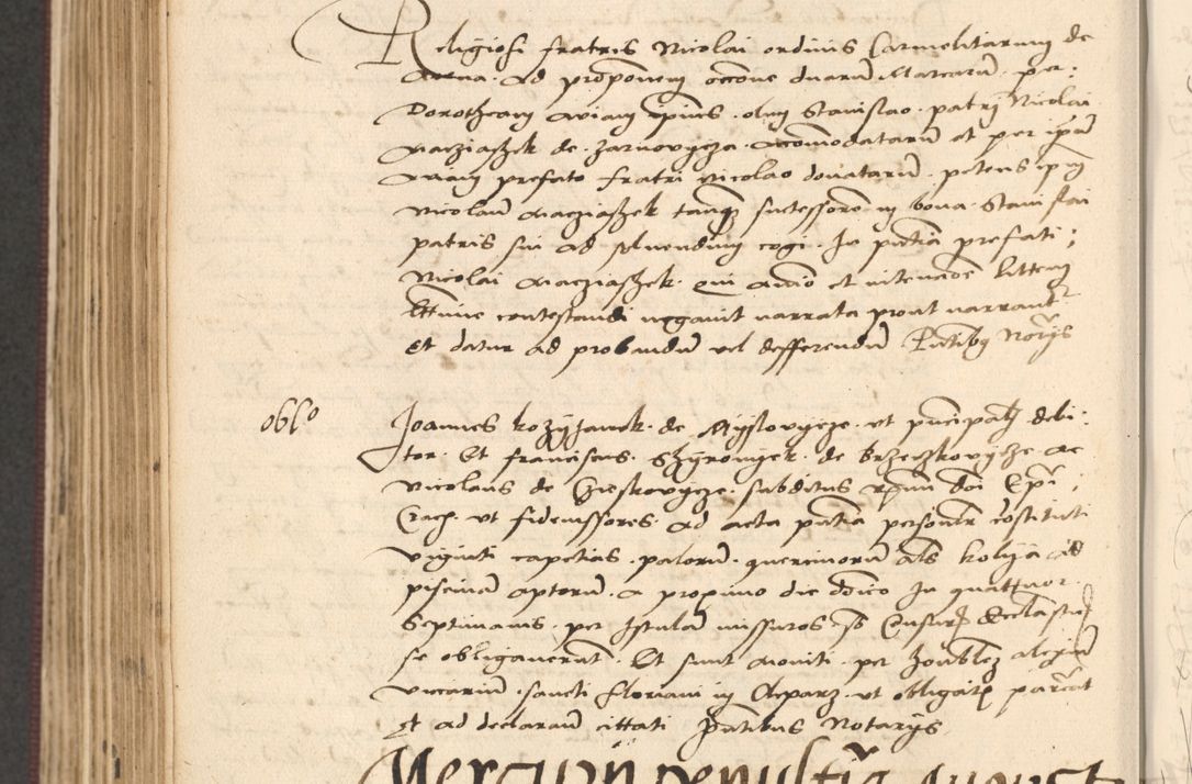 Zdjęcie nr 484 dla obiektu archiwalnego: Acta actorum, obligacionum sententiarumque tam interlocutoriarum quam diffinitivarum coram reverendo domino Thoma Roschnowsky canonico et officiali Cracoviensi generali ad annum Domini 1534, indicione septima, pontificatus sanctissimi in Christo patris domini et domini Clementis pape septimi, anno ipsius undecimo vel alias, ut dicitur vacante sede apostolica feliciter continuantur