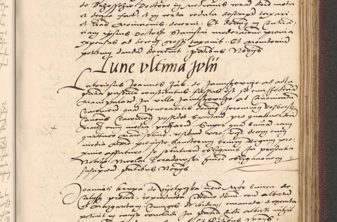 Zdjęcie nr 457 dla obiektu archiwalnego: Acta actorum, obligacionum sententiarumque tam interlocutoriarum quam diffinitivarum coram reverendo domino Thoma Roschnowsky canonico et officiali Cracoviensi generali ad annum Domini 1534, indicione septima, pontificatus sanctissimi in Christo patris domini et domini Clementis pape septimi, anno ipsius undecimo vel alias, ut dicitur vacante sede apostolica feliciter continuantur