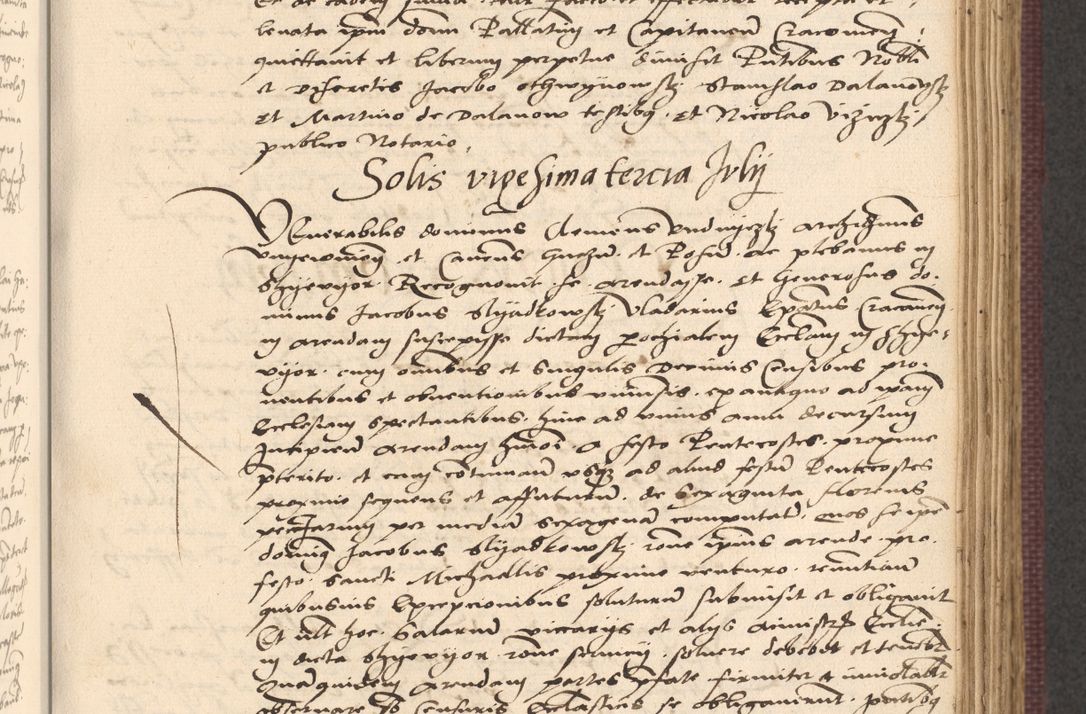 Zdjęcie nr 455 dla obiektu archiwalnego: Acta actorum, obligacionum sententiarumque tam interlocutoriarum quam diffinitivarum coram reverendo domino Thoma Roschnowsky canonico et officiali Cracoviensi generali ad annum Domini 1534, indicione septima, pontificatus sanctissimi in Christo patris domini et domini Clementis pape septimi, anno ipsius undecimo vel alias, ut dicitur vacante sede apostolica feliciter continuantur