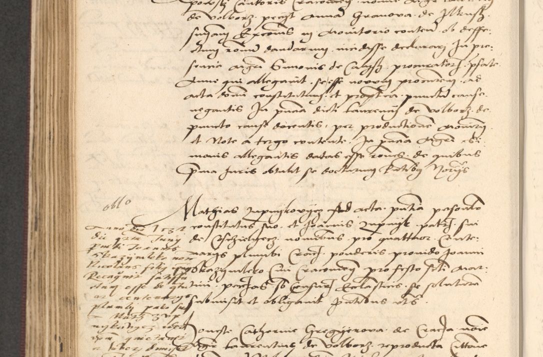 Zdjęcie nr 444 dla obiektu archiwalnego: Acta actorum, obligacionum sententiarumque tam interlocutoriarum quam diffinitivarum coram reverendo domino Thoma Roschnowsky canonico et officiali Cracoviensi generali ad annum Domini 1534, indicione septima, pontificatus sanctissimi in Christo patris domini et domini Clementis pape septimi, anno ipsius undecimo vel alias, ut dicitur vacante sede apostolica feliciter continuantur