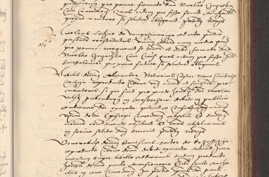 Zdjęcie nr 419 dla obiektu archiwalnego: Acta actorum, obligacionum sententiarumque tam interlocutoriarum quam diffinitivarum coram reverendo domino Thoma Roschnowsky canonico et officiali Cracoviensi generali ad annum Domini 1534, indicione septima, pontificatus sanctissimi in Christo patris domini et domini Clementis pape septimi, anno ipsius undecimo vel alias, ut dicitur vacante sede apostolica feliciter continuantur