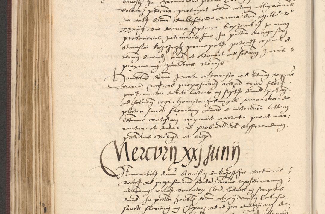 Zdjęcie nr 416 dla obiektu archiwalnego: Acta actorum, obligacionum sententiarumque tam interlocutoriarum quam diffinitivarum coram reverendo domino Thoma Roschnowsky canonico et officiali Cracoviensi generali ad annum Domini 1534, indicione septima, pontificatus sanctissimi in Christo patris domini et domini Clementis pape septimi, anno ipsius undecimo vel alias, ut dicitur vacante sede apostolica feliciter continuantur