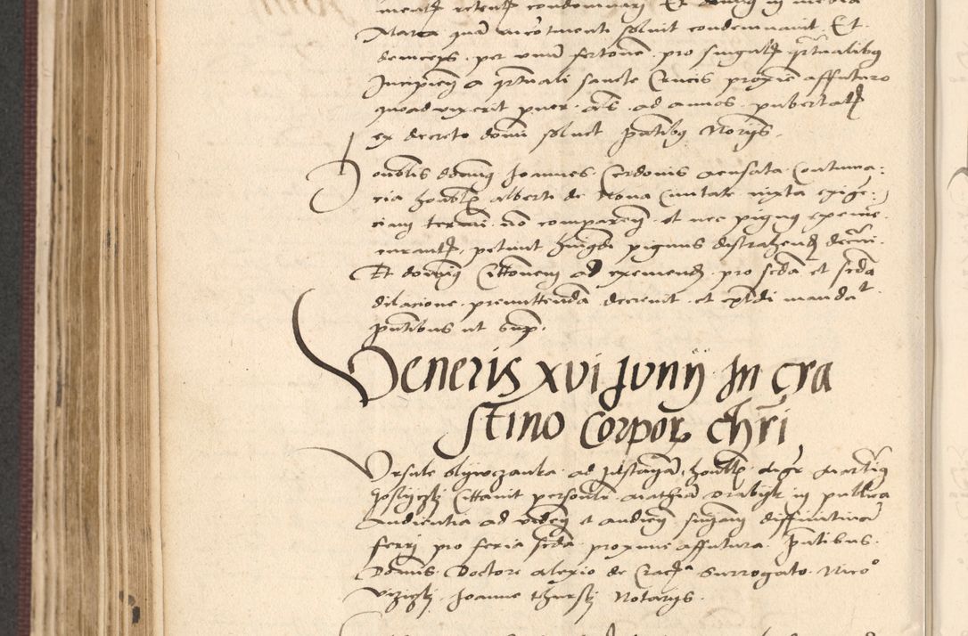 Zdjęcie nr 414 dla obiektu archiwalnego: Acta actorum, obligacionum sententiarumque tam interlocutoriarum quam diffinitivarum coram reverendo domino Thoma Roschnowsky canonico et officiali Cracoviensi generali ad annum Domini 1534, indicione septima, pontificatus sanctissimi in Christo patris domini et domini Clementis pape septimi, anno ipsius undecimo vel alias, ut dicitur vacante sede apostolica feliciter continuantur