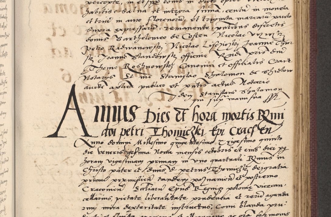 Zdjęcie nr 407 dla obiektu archiwalnego: Acta actorum, obligacionum sententiarumque tam interlocutoriarum quam diffinitivarum coram reverendo domino Thoma Roschnowsky canonico et officiali Cracoviensi generali ad annum Domini 1534, indicione septima, pontificatus sanctissimi in Christo patris domini et domini Clementis pape septimi, anno ipsius undecimo vel alias, ut dicitur vacante sede apostolica feliciter continuantur
