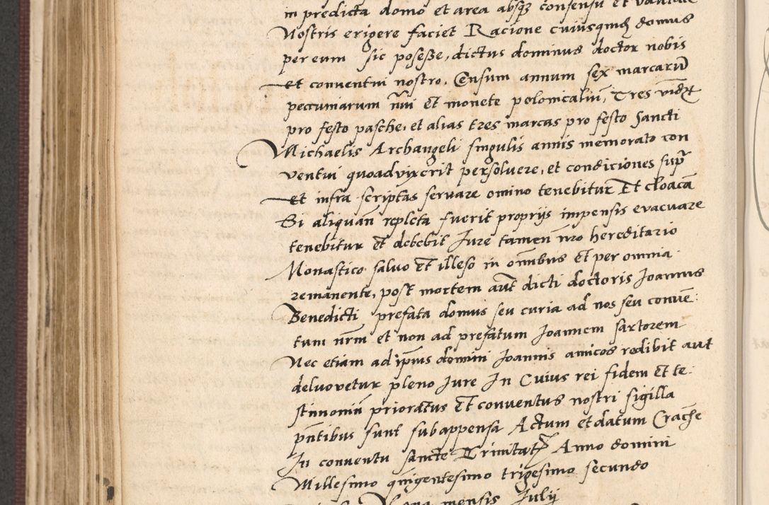 Zdjęcie nr 396 dla obiektu archiwalnego: Acta actorum, obligacionum sententiarumque tam interlocutoriarum quam diffinitivarum coram reverendo domino Thoma Roschnowsky canonico et officiali Cracoviensi generali ad annum Domini 1534, indicione septima, pontificatus sanctissimi in Christo patris domini et domini Clementis pape septimi, anno ipsius undecimo vel alias, ut dicitur vacante sede apostolica feliciter continuantur