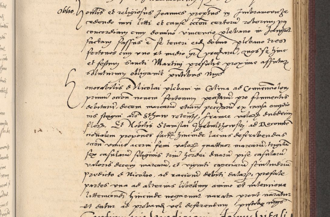 Zdjęcie nr 393 dla obiektu archiwalnego: Acta actorum, obligacionum sententiarumque tam interlocutoriarum quam diffinitivarum coram reverendo domino Thoma Roschnowsky canonico et officiali Cracoviensi generali ad annum Domini 1534, indicione septima, pontificatus sanctissimi in Christo patris domini et domini Clementis pape septimi, anno ipsius undecimo vel alias, ut dicitur vacante sede apostolica feliciter continuantur
