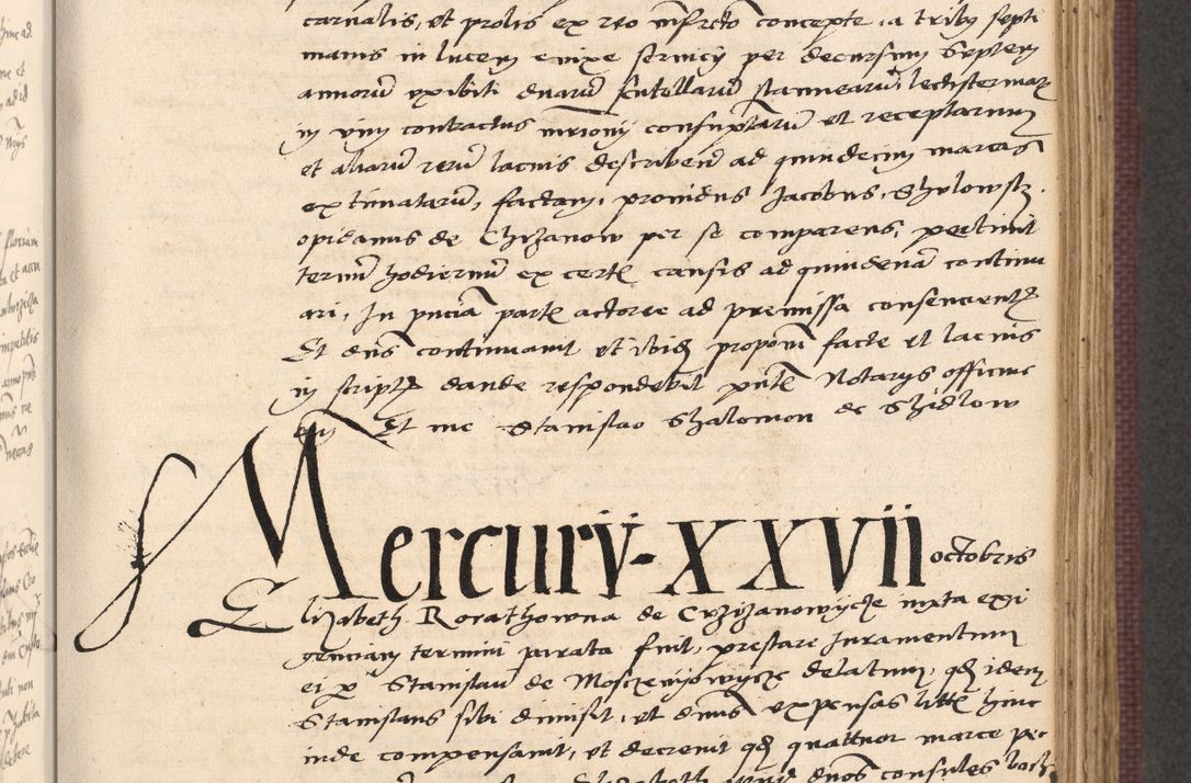 Zdjęcie nr 391 dla obiektu archiwalnego: Acta actorum, obligacionum sententiarumque tam interlocutoriarum quam diffinitivarum coram reverendo domino Thoma Roschnowsky canonico et officiali Cracoviensi generali ad annum Domini 1534, indicione septima, pontificatus sanctissimi in Christo patris domini et domini Clementis pape septimi, anno ipsius undecimo vel alias, ut dicitur vacante sede apostolica feliciter continuantur