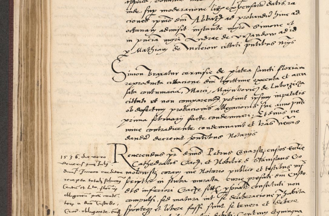 Zdjęcie nr 390 dla obiektu archiwalnego: Acta actorum, obligacionum sententiarumque tam interlocutoriarum quam diffinitivarum coram reverendo domino Thoma Roschnowsky canonico et officiali Cracoviensi generali ad annum Domini 1534, indicione septima, pontificatus sanctissimi in Christo patris domini et domini Clementis pape septimi, anno ipsius undecimo vel alias, ut dicitur vacante sede apostolica feliciter continuantur