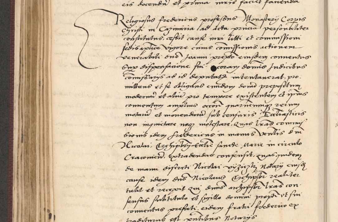Zdjęcie nr 388 dla obiektu archiwalnego: Acta actorum, obligacionum sententiarumque tam interlocutoriarum quam diffinitivarum coram reverendo domino Thoma Roschnowsky canonico et officiali Cracoviensi generali ad annum Domini 1534, indicione septima, pontificatus sanctissimi in Christo patris domini et domini Clementis pape septimi, anno ipsius undecimo vel alias, ut dicitur vacante sede apostolica feliciter continuantur