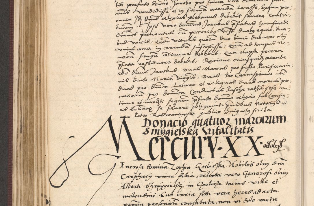 Zdjęcie nr 382 dla obiektu archiwalnego: Acta actorum, obligacionum sententiarumque tam interlocutoriarum quam diffinitivarum coram reverendo domino Thoma Roschnowsky canonico et officiali Cracoviensi generali ad annum Domini 1534, indicione septima, pontificatus sanctissimi in Christo patris domini et domini Clementis pape septimi, anno ipsius undecimo vel alias, ut dicitur vacante sede apostolica feliciter continuantur