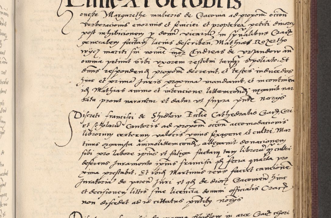 Zdjęcie nr 377 dla obiektu archiwalnego: Acta actorum, obligacionum sententiarumque tam interlocutoriarum quam diffinitivarum coram reverendo domino Thoma Roschnowsky canonico et officiali Cracoviensi generali ad annum Domini 1534, indicione septima, pontificatus sanctissimi in Christo patris domini et domini Clementis pape septimi, anno ipsius undecimo vel alias, ut dicitur vacante sede apostolica feliciter continuantur