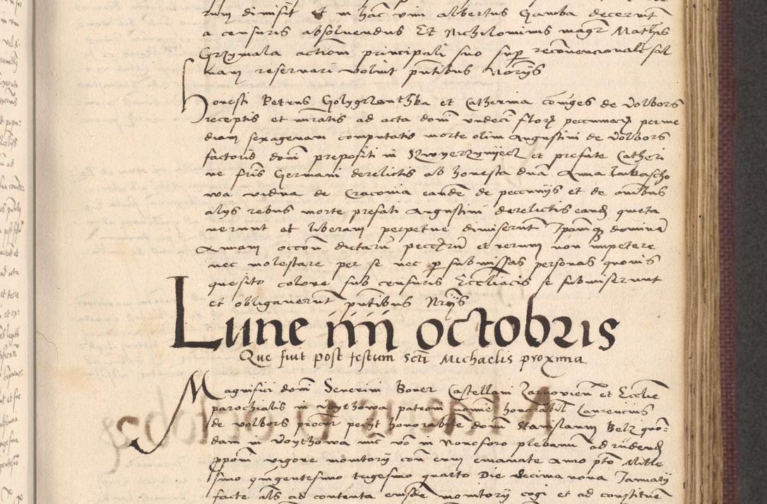 Zdjęcie nr 367 dla obiektu archiwalnego: Acta actorum, obligacionum sententiarumque tam interlocutoriarum quam diffinitivarum coram reverendo domino Thoma Roschnowsky canonico et officiali Cracoviensi generali ad annum Domini 1534, indicione septima, pontificatus sanctissimi in Christo patris domini et domini Clementis pape septimi, anno ipsius undecimo vel alias, ut dicitur vacante sede apostolica feliciter continuantur