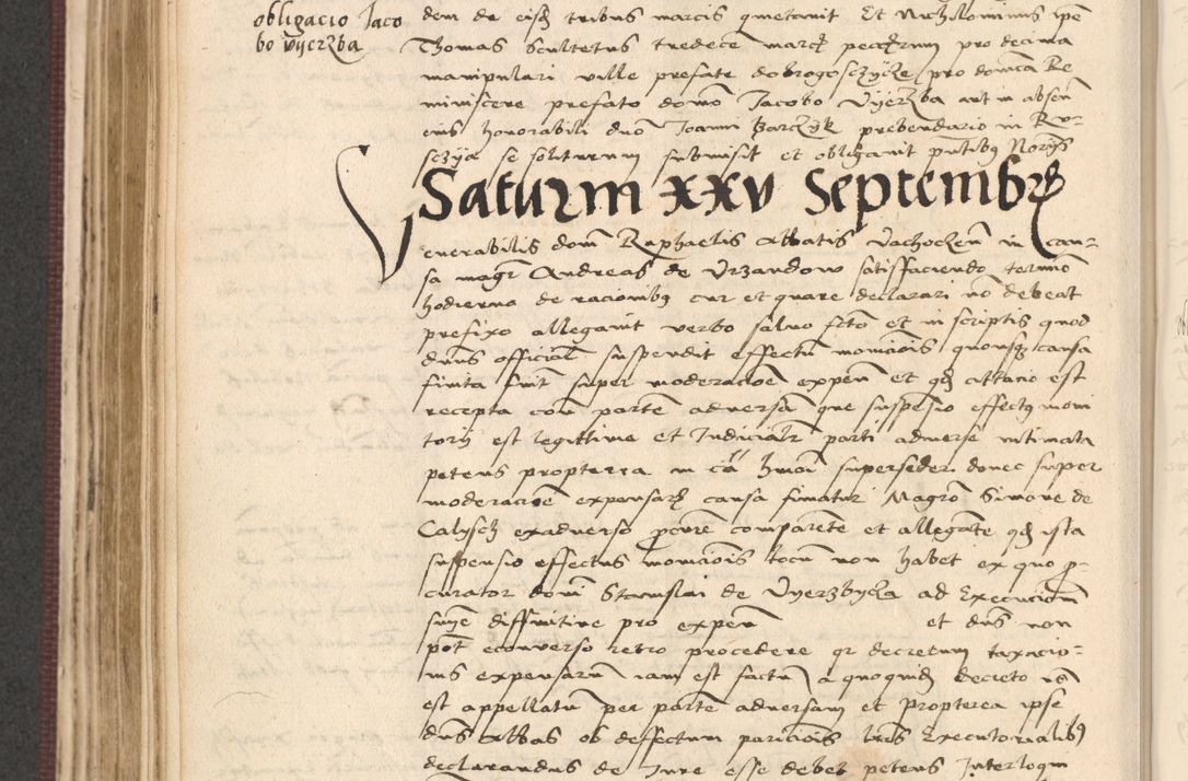 Zdjęcie nr 360 dla obiektu archiwalnego: Acta actorum, obligacionum sententiarumque tam interlocutoriarum quam diffinitivarum coram reverendo domino Thoma Roschnowsky canonico et officiali Cracoviensi generali ad annum Domini 1534, indicione septima, pontificatus sanctissimi in Christo patris domini et domini Clementis pape septimi, anno ipsius undecimo vel alias, ut dicitur vacante sede apostolica feliciter continuantur