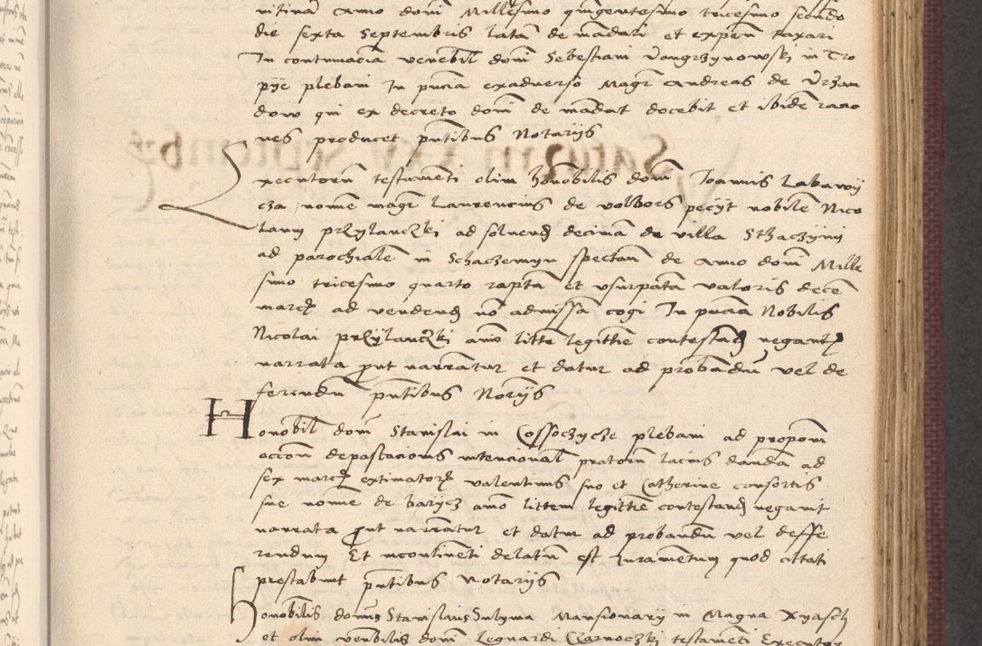 Zdjęcie nr 359 dla obiektu archiwalnego: Acta actorum, obligacionum sententiarumque tam interlocutoriarum quam diffinitivarum coram reverendo domino Thoma Roschnowsky canonico et officiali Cracoviensi generali ad annum Domini 1534, indicione septima, pontificatus sanctissimi in Christo patris domini et domini Clementis pape septimi, anno ipsius undecimo vel alias, ut dicitur vacante sede apostolica feliciter continuantur