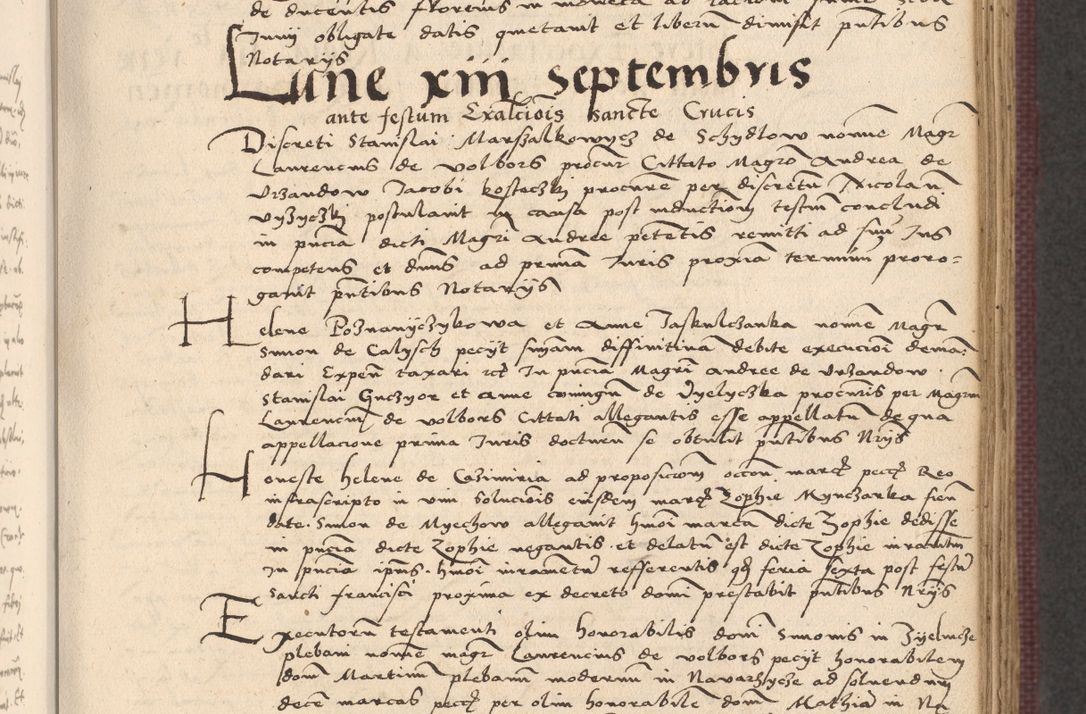 Zdjęcie nr 345 dla obiektu archiwalnego: Acta actorum, obligacionum sententiarumque tam interlocutoriarum quam diffinitivarum coram reverendo domino Thoma Roschnowsky canonico et officiali Cracoviensi generali ad annum Domini 1534, indicione septima, pontificatus sanctissimi in Christo patris domini et domini Clementis pape septimi, anno ipsius undecimo vel alias, ut dicitur vacante sede apostolica feliciter continuantur