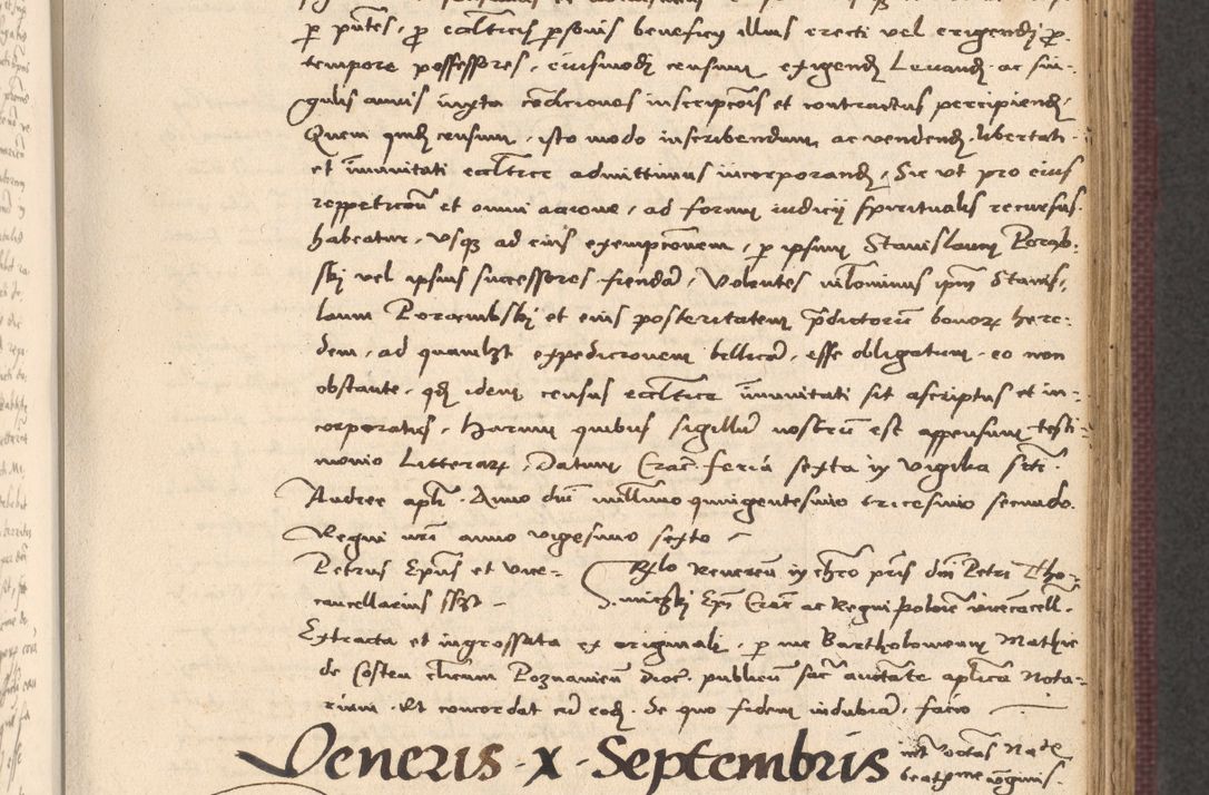 Zdjęcie nr 343 dla obiektu archiwalnego: Acta actorum, obligacionum sententiarumque tam interlocutoriarum quam diffinitivarum coram reverendo domino Thoma Roschnowsky canonico et officiali Cracoviensi generali ad annum Domini 1534, indicione septima, pontificatus sanctissimi in Christo patris domini et domini Clementis pape septimi, anno ipsius undecimo vel alias, ut dicitur vacante sede apostolica feliciter continuantur