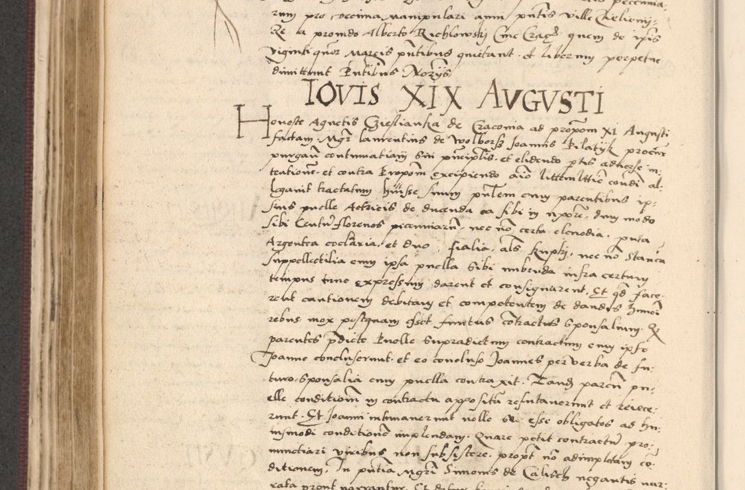 Zdjęcie nr 324 dla obiektu archiwalnego: Acta actorum, obligacionum sententiarumque tam interlocutoriarum quam diffinitivarum coram reverendo domino Thoma Roschnowsky canonico et officiali Cracoviensi generali ad annum Domini 1534, indicione septima, pontificatus sanctissimi in Christo patris domini et domini Clementis pape septimi, anno ipsius undecimo vel alias, ut dicitur vacante sede apostolica feliciter continuantur