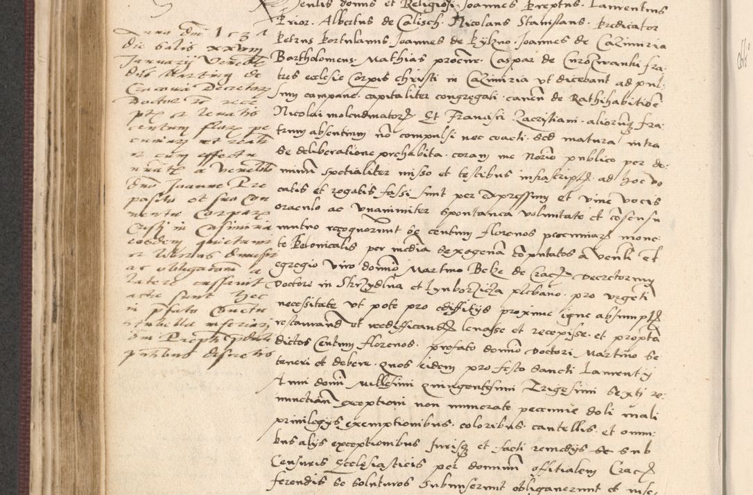 Zdjęcie nr 322 dla obiektu archiwalnego: Acta actorum, obligacionum sententiarumque tam interlocutoriarum quam diffinitivarum coram reverendo domino Thoma Roschnowsky canonico et officiali Cracoviensi generali ad annum Domini 1534, indicione septima, pontificatus sanctissimi in Christo patris domini et domini Clementis pape septimi, anno ipsius undecimo vel alias, ut dicitur vacante sede apostolica feliciter continuantur