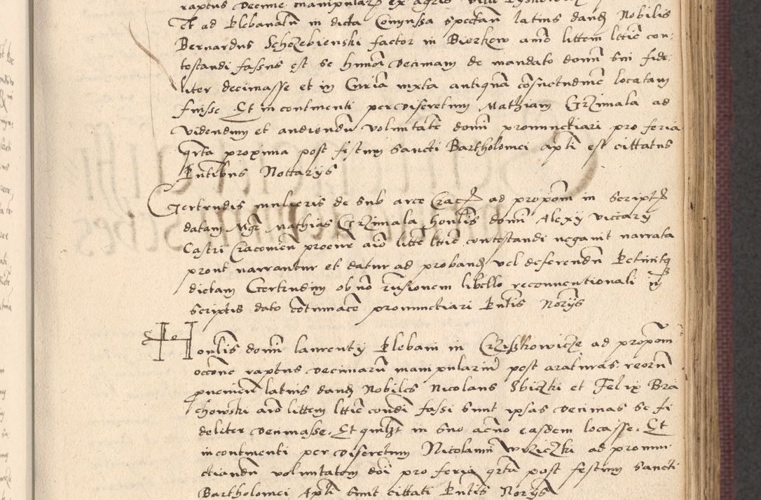 Zdjęcie nr 319 dla obiektu archiwalnego: Acta actorum, obligacionum sententiarumque tam interlocutoriarum quam diffinitivarum coram reverendo domino Thoma Roschnowsky canonico et officiali Cracoviensi generali ad annum Domini 1534, indicione septima, pontificatus sanctissimi in Christo patris domini et domini Clementis pape septimi, anno ipsius undecimo vel alias, ut dicitur vacante sede apostolica feliciter continuantur
