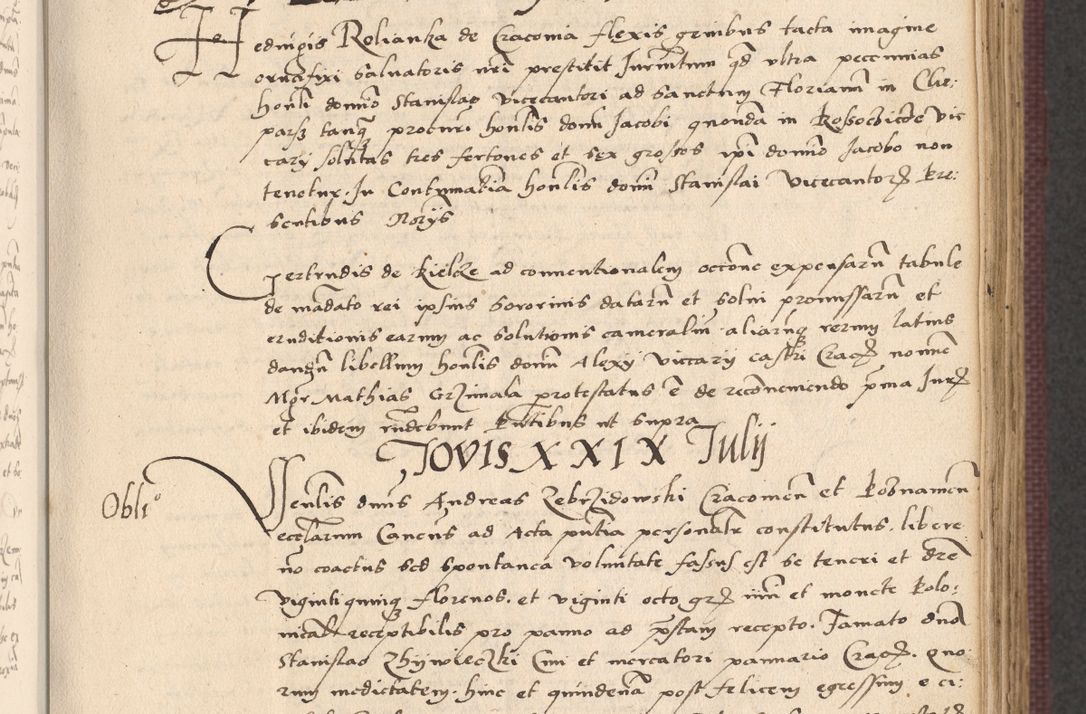 Zdjęcie nr 317 dla obiektu archiwalnego: Acta actorum, obligacionum sententiarumque tam interlocutoriarum quam diffinitivarum coram reverendo domino Thoma Roschnowsky canonico et officiali Cracoviensi generali ad annum Domini 1534, indicione septima, pontificatus sanctissimi in Christo patris domini et domini Clementis pape septimi, anno ipsius undecimo vel alias, ut dicitur vacante sede apostolica feliciter continuantur