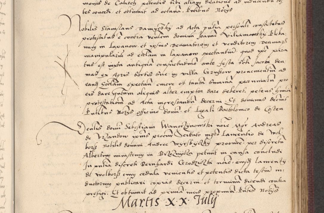 Zdjęcie nr 313 dla obiektu archiwalnego: Acta actorum, obligacionum sententiarumque tam interlocutoriarum quam diffinitivarum coram reverendo domino Thoma Roschnowsky canonico et officiali Cracoviensi generali ad annum Domini 1534, indicione septima, pontificatus sanctissimi in Christo patris domini et domini Clementis pape septimi, anno ipsius undecimo vel alias, ut dicitur vacante sede apostolica feliciter continuantur