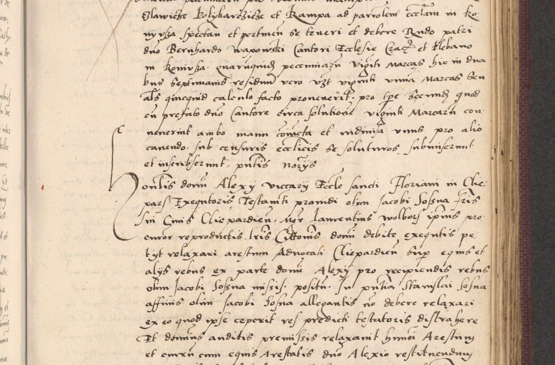 Zdjęcie nr 307 dla obiektu archiwalnego: Acta actorum, obligacionum sententiarumque tam interlocutoriarum quam diffinitivarum coram reverendo domino Thoma Roschnowsky canonico et officiali Cracoviensi generali ad annum Domini 1534, indicione septima, pontificatus sanctissimi in Christo patris domini et domini Clementis pape septimi, anno ipsius undecimo vel alias, ut dicitur vacante sede apostolica feliciter continuantur
