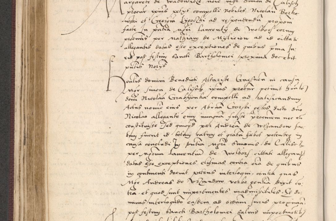 Zdjęcie nr 308 dla obiektu archiwalnego: Acta actorum, obligacionum sententiarumque tam interlocutoriarum quam diffinitivarum coram reverendo domino Thoma Roschnowsky canonico et officiali Cracoviensi generali ad annum Domini 1534, indicione septima, pontificatus sanctissimi in Christo patris domini et domini Clementis pape septimi, anno ipsius undecimo vel alias, ut dicitur vacante sede apostolica feliciter continuantur