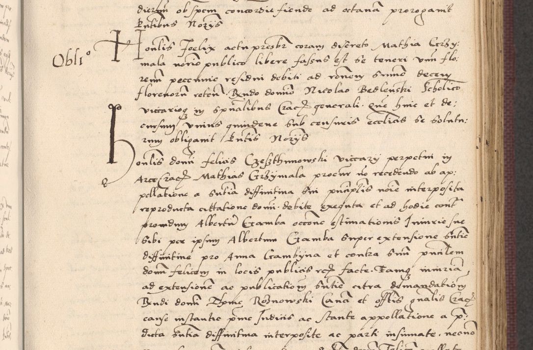 Zdjęcie nr 311 dla obiektu archiwalnego: Acta actorum, obligacionum sententiarumque tam interlocutoriarum quam diffinitivarum coram reverendo domino Thoma Roschnowsky canonico et officiali Cracoviensi generali ad annum Domini 1534, indicione septima, pontificatus sanctissimi in Christo patris domini et domini Clementis pape septimi, anno ipsius undecimo vel alias, ut dicitur vacante sede apostolica feliciter continuantur