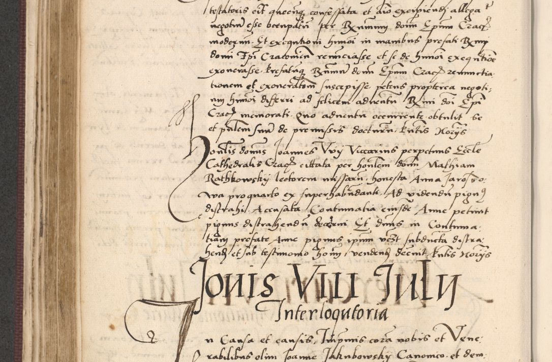 Zdjęcie nr 304 dla obiektu archiwalnego: Acta actorum, obligacionum sententiarumque tam interlocutoriarum quam diffinitivarum coram reverendo domino Thoma Roschnowsky canonico et officiali Cracoviensi generali ad annum Domini 1534, indicione septima, pontificatus sanctissimi in Christo patris domini et domini Clementis pape septimi, anno ipsius undecimo vel alias, ut dicitur vacante sede apostolica feliciter continuantur