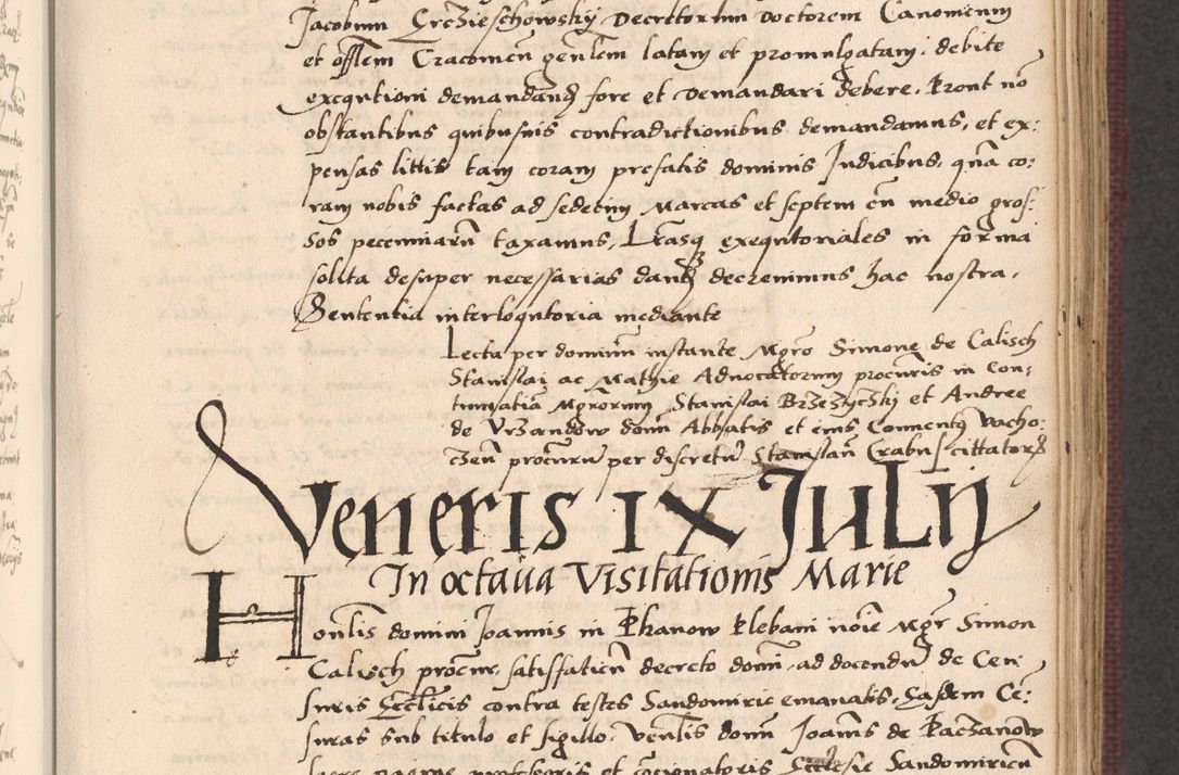 Zdjęcie nr 305 dla obiektu archiwalnego: Acta actorum, obligacionum sententiarumque tam interlocutoriarum quam diffinitivarum coram reverendo domino Thoma Roschnowsky canonico et officiali Cracoviensi generali ad annum Domini 1534, indicione septima, pontificatus sanctissimi in Christo patris domini et domini Clementis pape septimi, anno ipsius undecimo vel alias, ut dicitur vacante sede apostolica feliciter continuantur