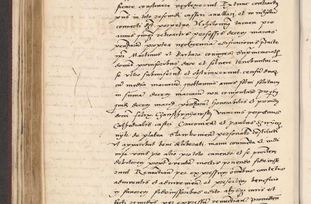 Zdjęcie nr 290 dla obiektu archiwalnego: Acta actorum, obligacionum sententiarumque tam interlocutoriarum quam diffinitivarum coram reverendo domino Thoma Roschnowsky canonico et officiali Cracoviensi generali ad annum Domini 1534, indicione septima, pontificatus sanctissimi in Christo patris domini et domini Clementis pape septimi, anno ipsius undecimo vel alias, ut dicitur vacante sede apostolica feliciter continuantur