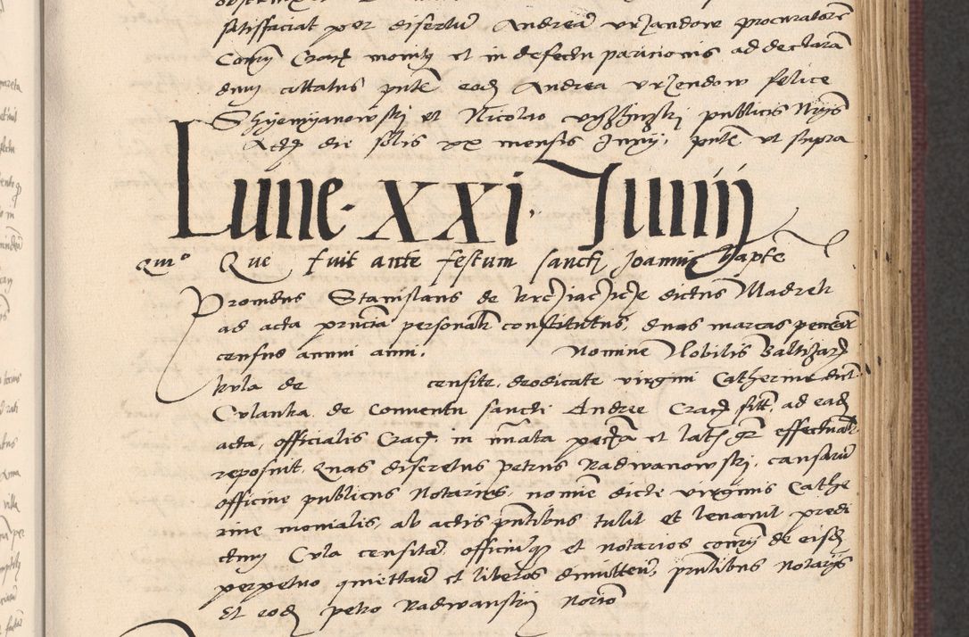 Zdjęcie nr 281 dla obiektu archiwalnego: Acta actorum, obligacionum sententiarumque tam interlocutoriarum quam diffinitivarum coram reverendo domino Thoma Roschnowsky canonico et officiali Cracoviensi generali ad annum Domini 1534, indicione septima, pontificatus sanctissimi in Christo patris domini et domini Clementis pape septimi, anno ipsius undecimo vel alias, ut dicitur vacante sede apostolica feliciter continuantur