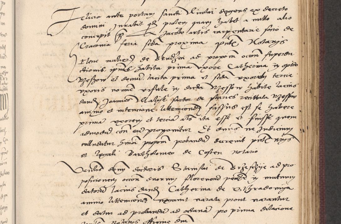 Zdjęcie nr 279 dla obiektu archiwalnego: Acta actorum, obligacionum sententiarumque tam interlocutoriarum quam diffinitivarum coram reverendo domino Thoma Roschnowsky canonico et officiali Cracoviensi generali ad annum Domini 1534, indicione septima, pontificatus sanctissimi in Christo patris domini et domini Clementis pape septimi, anno ipsius undecimo vel alias, ut dicitur vacante sede apostolica feliciter continuantur