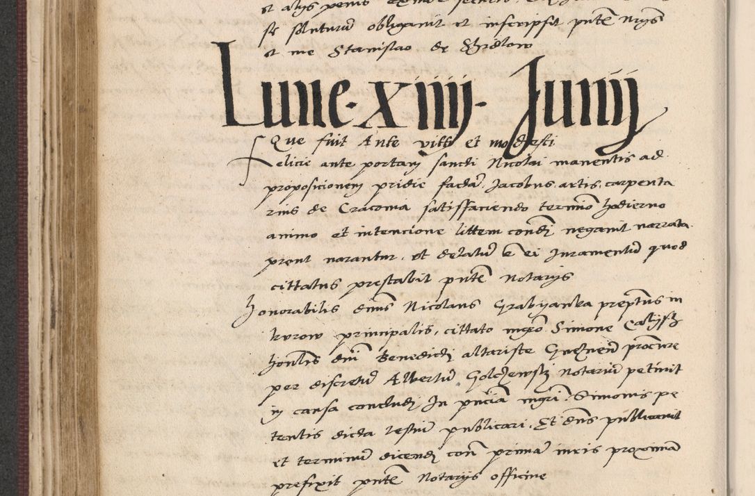 Zdjęcie nr 270 dla obiektu archiwalnego: Acta actorum, obligacionum sententiarumque tam interlocutoriarum quam diffinitivarum coram reverendo domino Thoma Roschnowsky canonico et officiali Cracoviensi generali ad annum Domini 1534, indicione septima, pontificatus sanctissimi in Christo patris domini et domini Clementis pape septimi, anno ipsius undecimo vel alias, ut dicitur vacante sede apostolica feliciter continuantur