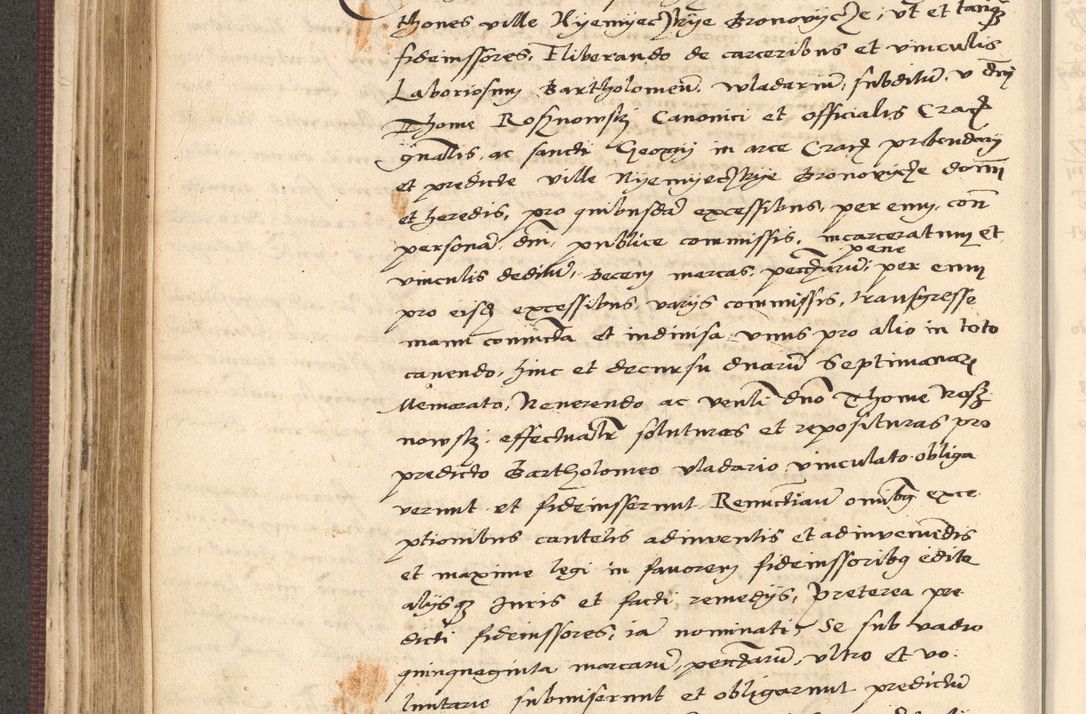 Zdjęcie nr 264 dla obiektu archiwalnego: Acta actorum, obligacionum sententiarumque tam interlocutoriarum quam diffinitivarum coram reverendo domino Thoma Roschnowsky canonico et officiali Cracoviensi generali ad annum Domini 1534, indicione septima, pontificatus sanctissimi in Christo patris domini et domini Clementis pape septimi, anno ipsius undecimo vel alias, ut dicitur vacante sede apostolica feliciter continuantur