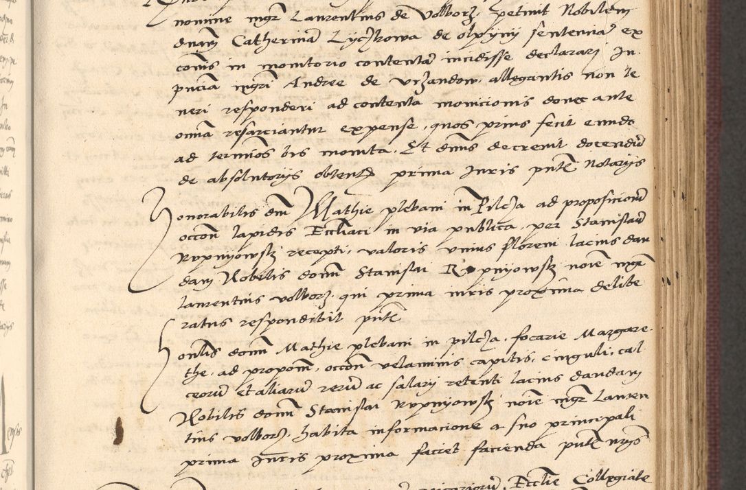 Zdjęcie nr 263 dla obiektu archiwalnego: Acta actorum, obligacionum sententiarumque tam interlocutoriarum quam diffinitivarum coram reverendo domino Thoma Roschnowsky canonico et officiali Cracoviensi generali ad annum Domini 1534, indicione septima, pontificatus sanctissimi in Christo patris domini et domini Clementis pape septimi, anno ipsius undecimo vel alias, ut dicitur vacante sede apostolica feliciter continuantur