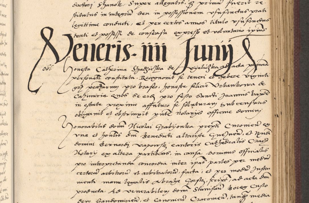 Zdjęcie nr 259 dla obiektu archiwalnego: Acta actorum, obligacionum sententiarumque tam interlocutoriarum quam diffinitivarum coram reverendo domino Thoma Roschnowsky canonico et officiali Cracoviensi generali ad annum Domini 1534, indicione septima, pontificatus sanctissimi in Christo patris domini et domini Clementis pape septimi, anno ipsius undecimo vel alias, ut dicitur vacante sede apostolica feliciter continuantur