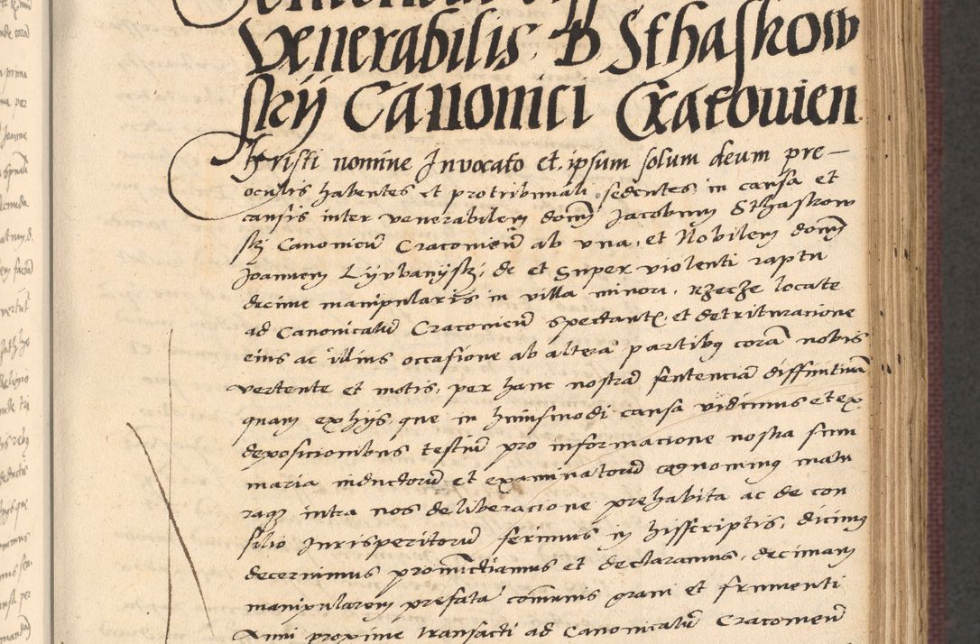 Zdjęcie nr 245 dla obiektu archiwalnego: Acta actorum, obligacionum sententiarumque tam interlocutoriarum quam diffinitivarum coram reverendo domino Thoma Roschnowsky canonico et officiali Cracoviensi generali ad annum Domini 1534, indicione septima, pontificatus sanctissimi in Christo patris domini et domini Clementis pape septimi, anno ipsius undecimo vel alias, ut dicitur vacante sede apostolica feliciter continuantur