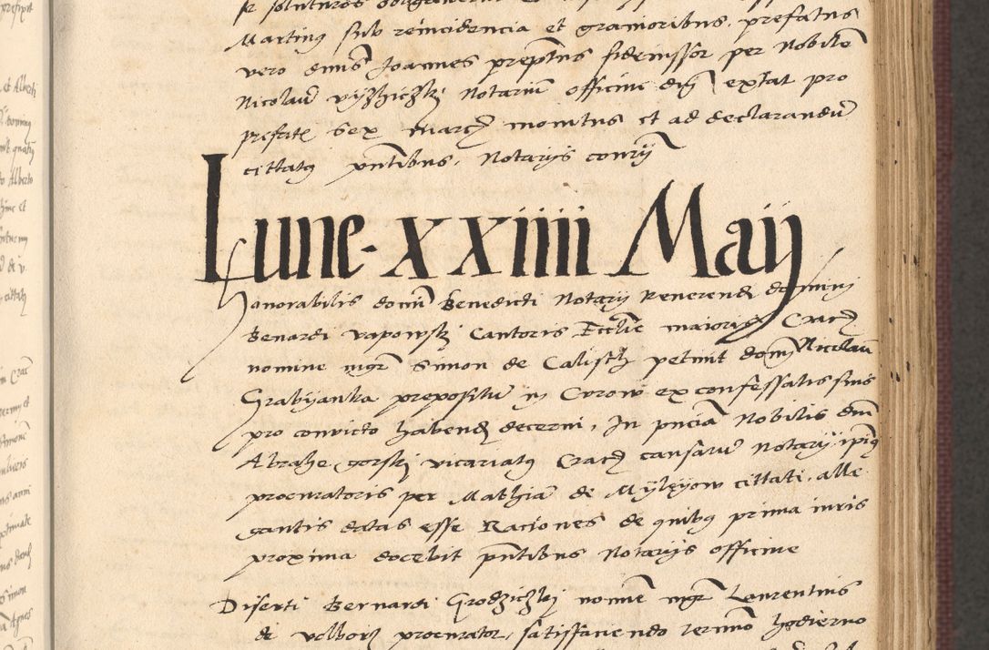 Zdjęcie nr 243 dla obiektu archiwalnego: Acta actorum, obligacionum sententiarumque tam interlocutoriarum quam diffinitivarum coram reverendo domino Thoma Roschnowsky canonico et officiali Cracoviensi generali ad annum Domini 1534, indicione septima, pontificatus sanctissimi in Christo patris domini et domini Clementis pape septimi, anno ipsius undecimo vel alias, ut dicitur vacante sede apostolica feliciter continuantur