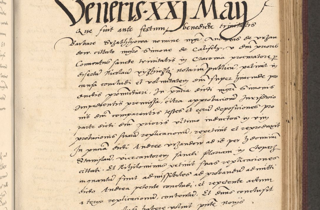 Zdjęcie nr 241 dla obiektu archiwalnego: Acta actorum, obligacionum sententiarumque tam interlocutoriarum quam diffinitivarum coram reverendo domino Thoma Roschnowsky canonico et officiali Cracoviensi generali ad annum Domini 1534, indicione septima, pontificatus sanctissimi in Christo patris domini et domini Clementis pape septimi, anno ipsius undecimo vel alias, ut dicitur vacante sede apostolica feliciter continuantur