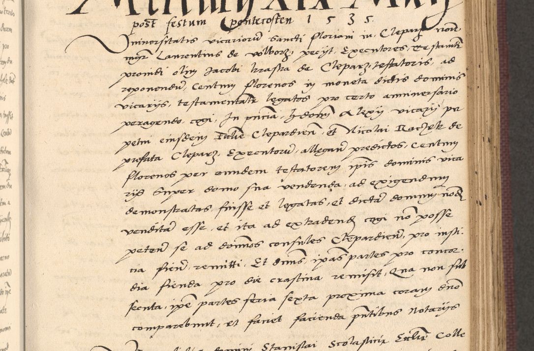 Zdjęcie nr 237 dla obiektu archiwalnego: Acta actorum, obligacionum sententiarumque tam interlocutoriarum quam diffinitivarum coram reverendo domino Thoma Roschnowsky canonico et officiali Cracoviensi generali ad annum Domini 1534, indicione septima, pontificatus sanctissimi in Christo patris domini et domini Clementis pape septimi, anno ipsius undecimo vel alias, ut dicitur vacante sede apostolica feliciter continuantur