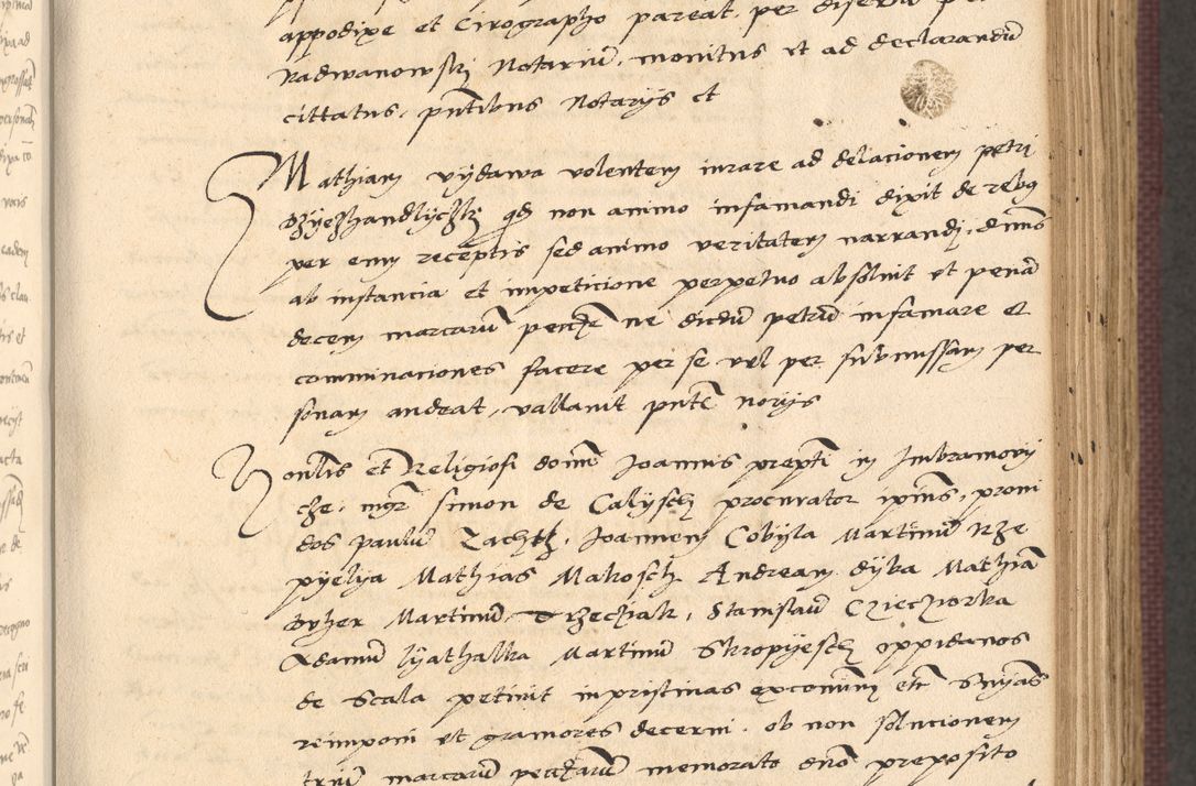 Zdjęcie nr 239 dla obiektu archiwalnego: Acta actorum, obligacionum sententiarumque tam interlocutoriarum quam diffinitivarum coram reverendo domino Thoma Roschnowsky canonico et officiali Cracoviensi generali ad annum Domini 1534, indicione septima, pontificatus sanctissimi in Christo patris domini et domini Clementis pape septimi, anno ipsius undecimo vel alias, ut dicitur vacante sede apostolica feliciter continuantur