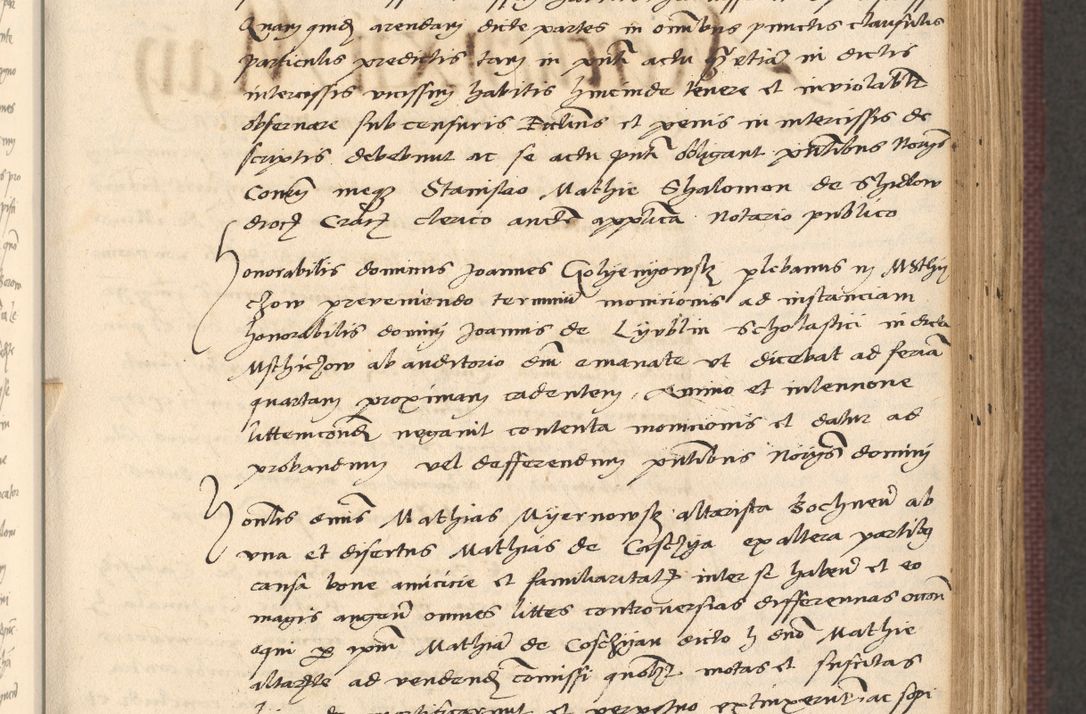 Zdjęcie nr 229 dla obiektu archiwalnego: Acta actorum, obligacionum sententiarumque tam interlocutoriarum quam diffinitivarum coram reverendo domino Thoma Roschnowsky canonico et officiali Cracoviensi generali ad annum Domini 1534, indicione septima, pontificatus sanctissimi in Christo patris domini et domini Clementis pape septimi, anno ipsius undecimo vel alias, ut dicitur vacante sede apostolica feliciter continuantur